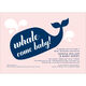 Pink Preppy Whale Shower Invitations Image 4 of 6